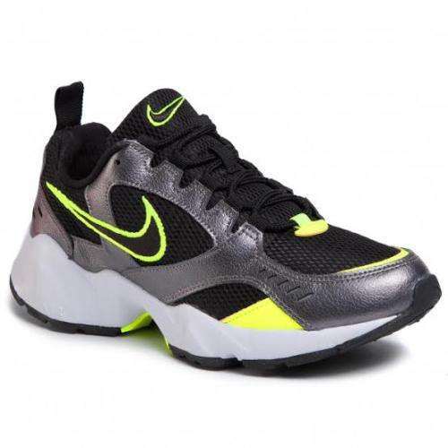Men`s Nike Air Heights Black/Volt-Metallic Dark Grey/White AT4522-006 - Size 7