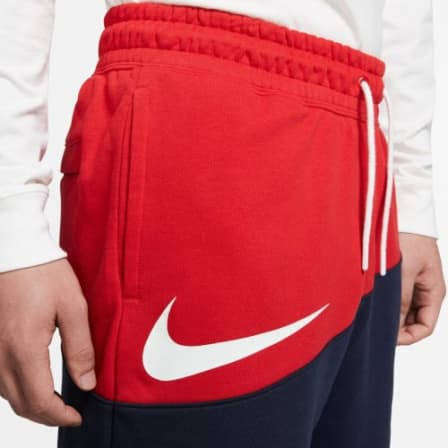Nike NSW Swoosh Mens Short Red/Navy/White BV5309-657 - Size Large
