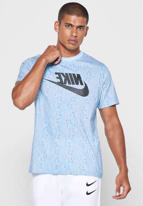 Nike Men`s Sportswear Festival T-shirt Psychic Blue CW2659-436 - Size Large
