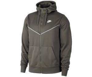 Nike Sportswear Men`s Full Zip Hoodie Green CZ7322-325 - Size Medium