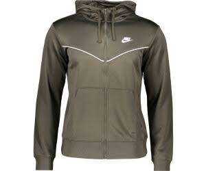 Nike Sportswear Men`s Full Zip Hoodie Green CZ7322-325 - Size Medium