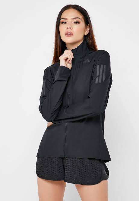 ADIDAS Own The Run Jacket Black DQ2584 - Size Small