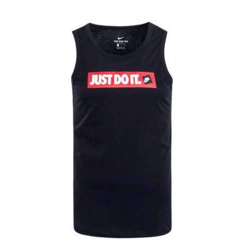 Nike Men`s Sportswear Sleeveless T-shirt Just Do It Black CD9600-010 - Size Large