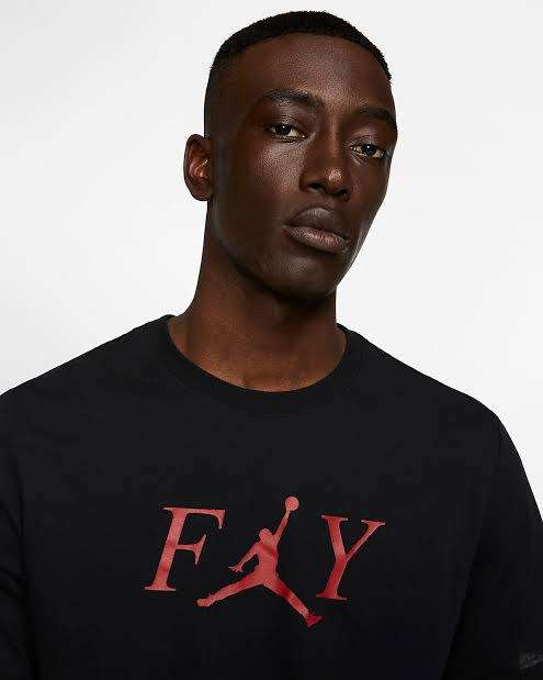 Nike Jordan Fly Men`s T-shirt Black AT8932-010 - Size Extra Large
