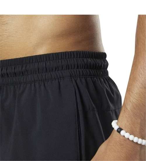 REEBOK Workout Ready Woven Graphic Shorts Black DY7792 - Size Extra Large