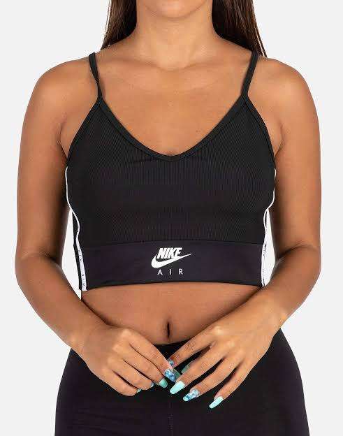 Nike Air Women`s Short Tank Top Black CJ3123-010 - Size Medium
