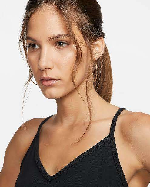 Nike Air Women`s Short Tank Top Black CJ3123-010 - Size Medium