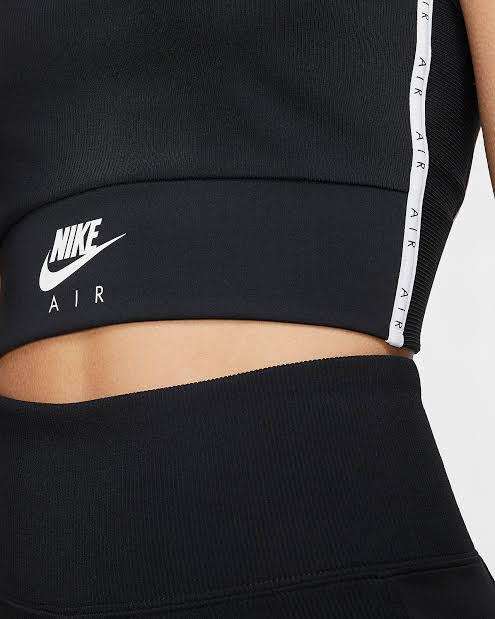 Nike Air Women`s Short Tank Top Black CJ3123-010 - Size Medium