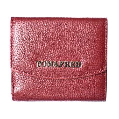 TOM and FRED LONDON Celtic Genuine Leather Pebble Purse - Sultry Red