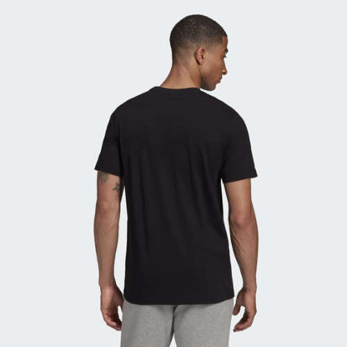 ADIDAS Men`s Camo Tongue Short Sleeve Tee Black EW3180 - Size Medium