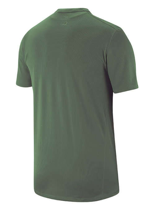Nike Men`s Breath Run Mesh Short Sleeve Running Tee Juniper Fog 904634-326 - Size Extra Large