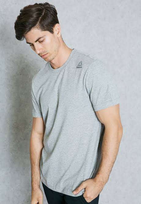 REEBOK Elements Classic T-shirt Grey BK3343- Size Medium