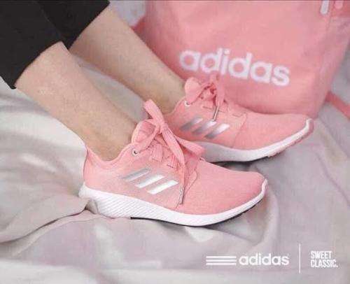 Women`s ADIDAS Edge Lux 3 Shoes Glow Pink/Silver Metallic/Cloud White EG1293 - Size 5