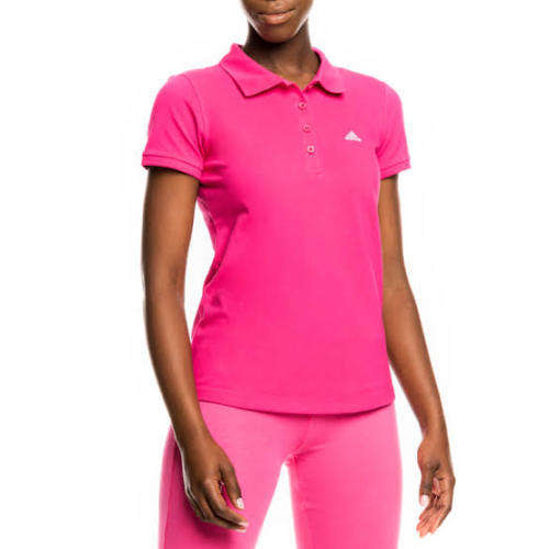 ADIDAS Women`s Polo T-Shirt Powder Pink EW2918 - Size Extra Small