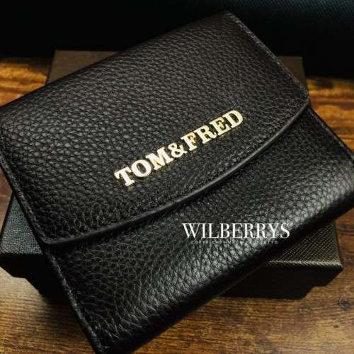 TOM and FRED LONDON Lady Celtic Pebble Purse - Dark Brown