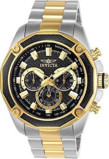Invicta Men`s 22806 Aviator Two-Tone Black Carbon Fiber Dial 48MM Case Watch