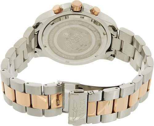 Invicta Men`s Specialty 44mm Steel and Rose Gold Tone Stainless Steel Chronograph Quartz Watch, Two