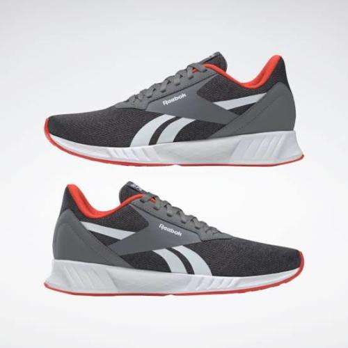 REEBOK Unisex Lite Plus 2.0 Running Shoe Pure Grey 6/True Grey 8/Dynamic Red FX1710 - Size 8