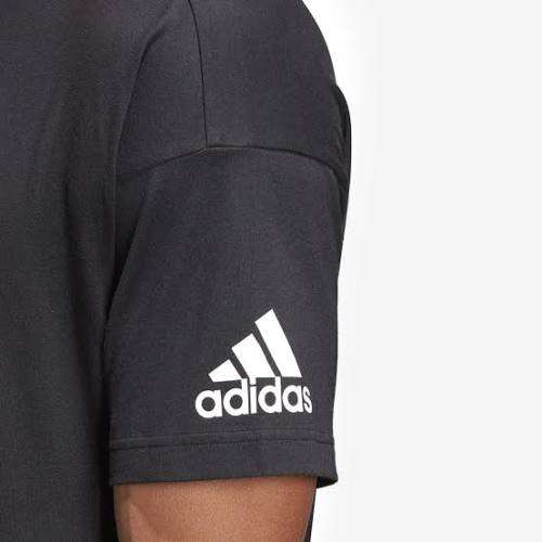ADIDAS Men`s Must Have Plain Tee Black DT9908 - Size Large