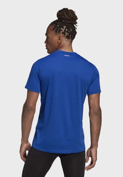 ADIDAS Men`s Essential Graphic T-shirt Royal Blue GD6091 - Size Medium
