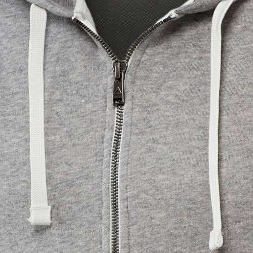 REEBOK Men`s Elements French Terry Full Zip Hoodie Grey BK5064 - Size Medium