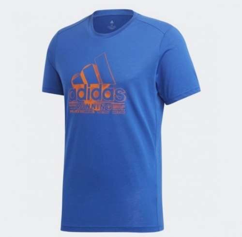 ADIDAS Men`s Essential Graphic T-shirt Royal Blue GD6091 - Size Medium
