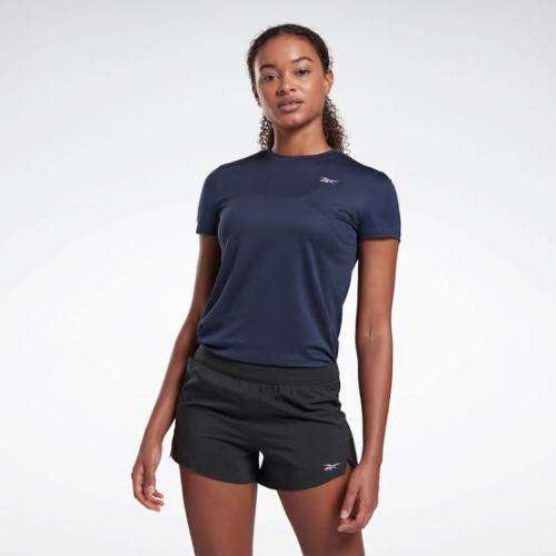 REEBOK Women`s Running Essentials T-shirt Vector Navy FU1348 - Size Small