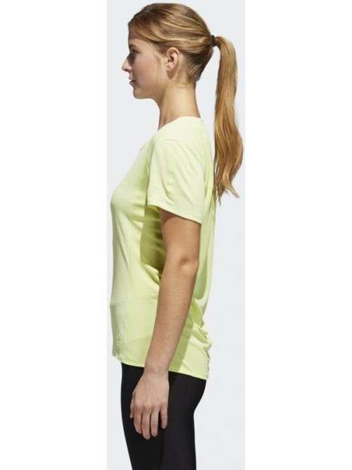ADIDAS Women`s Supernova 37C Tee Semi Frozen Yellow  G1084 - Size Small