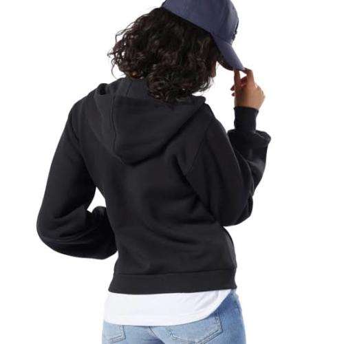 REEBOK Women`s Classics Fleece Sweartshirt Black EB5143 - Size Extra Large