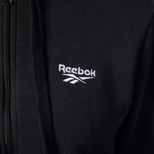 REEBOK Women`s Classics Fleece Sweartshirt Black EB5143 - Size Extra Large