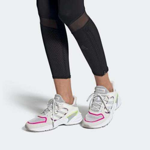 ADIDAS Women`s 90s Valasion Shoes Cloud White/Grey Six EG8422 - Size 7