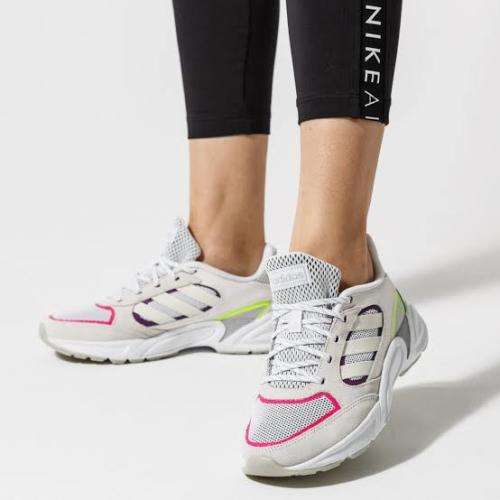 ADIDAS Women`s 90s Valasion Shoes Cloud White/Grey Six EG8422 - Size 7