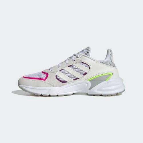 ADIDAS Women`s 90s Valasion Shoes Cloud White/Grey Six EG8422 - Size 7