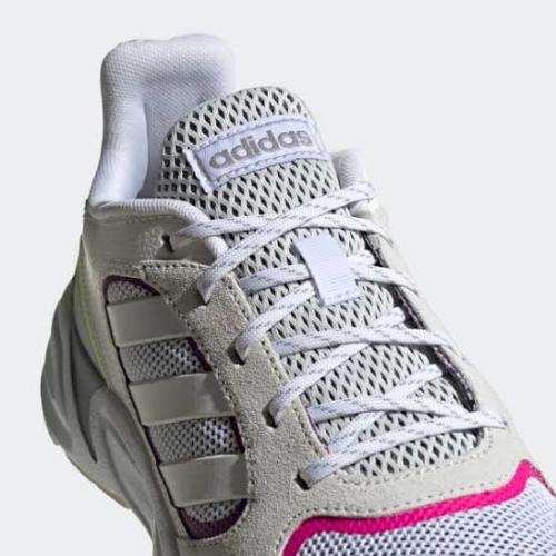 ADIDAS Women`s 90s Valasion Shoes Cloud White/Grey Six EG8422 - Size 7
