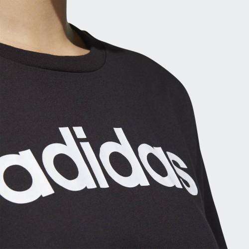 ADIDAS Men`s Essentials Linear T-shirt Black/White EW2956 - Size Large