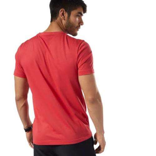REEBOK Men`s Graphic Series One Series Training Shift Blur Tee Rebel Red DY7842 - Size Small