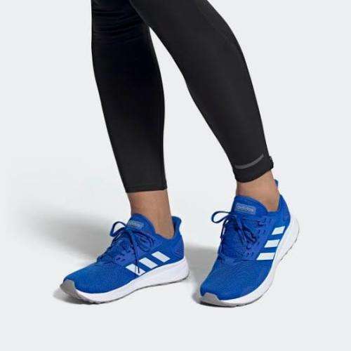 ADIDAS Men`s Duramo 9 Shoes Glow Blue/Sky Tint/Cloud White EG8664 - Size 11