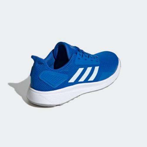 ADIDAS Men`s Duramo 9 Shoes Glow Blue/Sky Tint/Cloud White EG8664 - Size 11