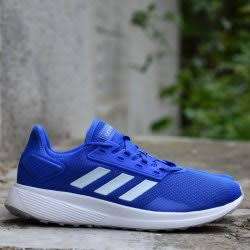 ADIDAS Men`s Duramo 9 Shoes Glow Blue/Sky Tint/Cloud White EG8664 - Size 11