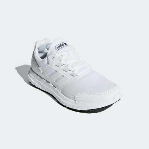 ADIDAS Men`s Galaxy 4 Shoes Cloud White/Cloud White F36161 - Size 8