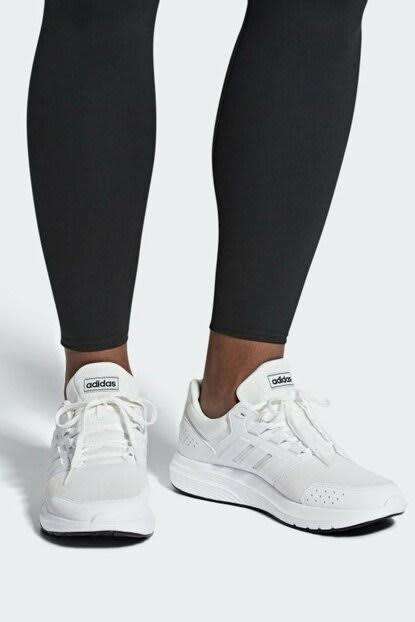 ADIDAS Men`s Galaxy 4 Shoes Cloud White/Cloud White F36161 - Size 8