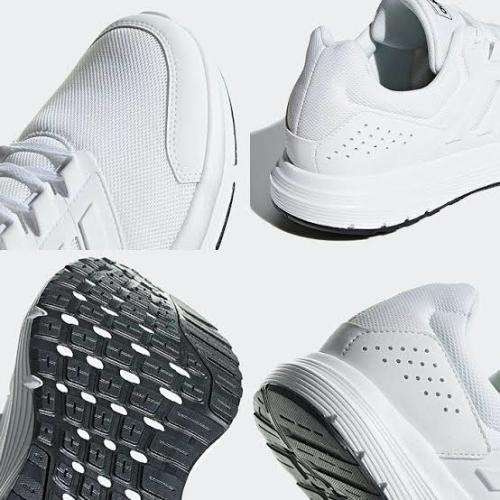 ADIDAS Men`s Galaxy 4 Shoes Cloud White/Cloud White F36161 - Size 8