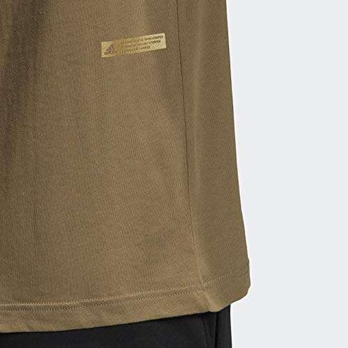 ADIDAS Men`s Universal Emblem Graphic Tee Cargo EW2871 - Size Large