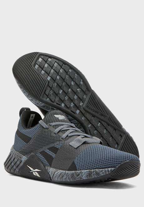 REEBOK Men`s Flashfilm Train 2.0 Shoes Black/True Grey 8/ Matte Silver FW8161 - Size 10.5