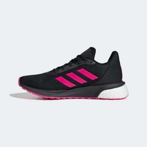 ADIDAS Women`s Astrarun Shoes Core Black/Shock Pink/Night Metallic EG5833 - Size 5