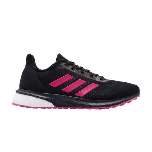 ADIDAS Women`s Astrarun Shoes Core Black/Shock Pink/Night Metallic EG5833 - Size 5
