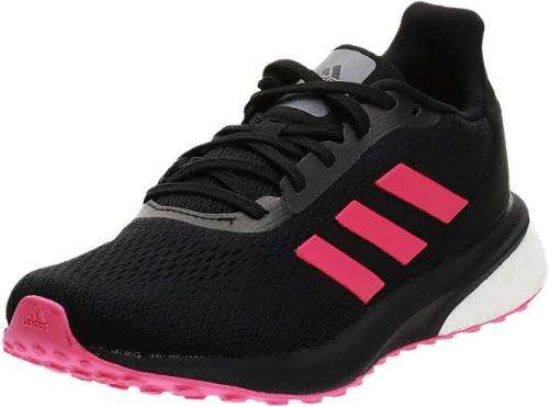 ADIDAS Women`s Astrarun Shoes Core Black/Shock Pink/Night Metallic EG5833 - Size 5