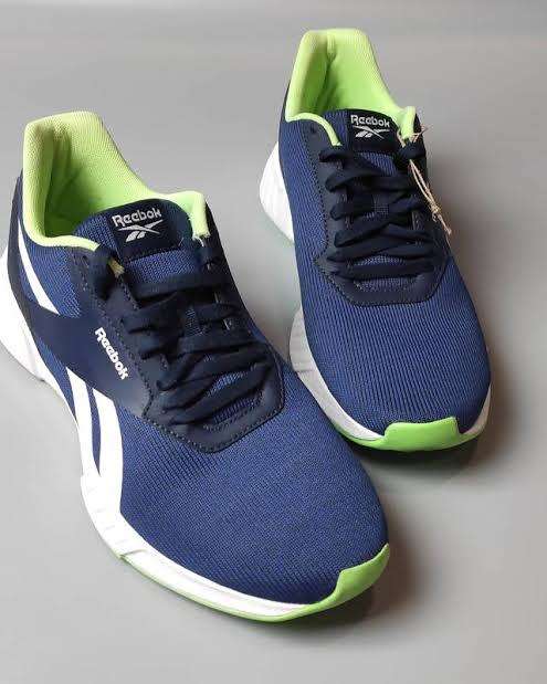 REEBOK Lite Plus 2 Tennis Shoes Vector Navy/Neon Mint/Ftqr White FX1711 - Size 9