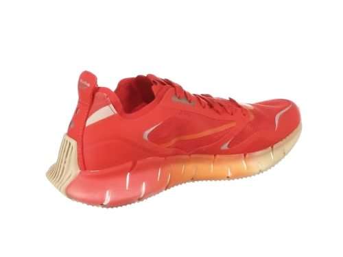 REEBOK Women`s Zig Kinetica Horizon Shoes Carotene/High Vis Orange/Utility Beige FW6270 - Size 8.5