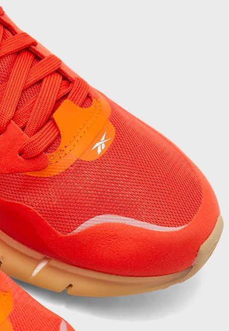 REEBOK Women`s Zig Kinetica Horizon Shoes Carotene/High Vis Orange/Utility Beige FW6270 - Size 8.5